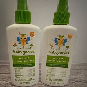 Babyganics Deet Free‎ Natural Insect Repellent (butterfly) 2 bottles